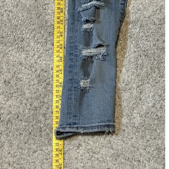 American Eagle Outfitters Super Stretch Jegging Distressed Misses Size 2 Skinny - Picture 4 of 9